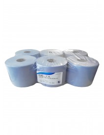 Blue 2 Ply Centrefeed Roll Pack of 6 